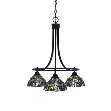 Paramount 3 Light Medium Transitional Chandelier by Toltec - 3413-MB-9955