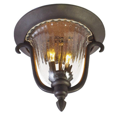 Santa Barbara 2 Light 11.5 Inch Wide Outdoor Flush Mount by Kalco - 9017