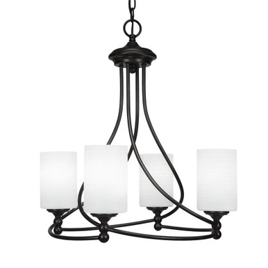 Capri 4 Light Medium Transitional Chandelier by Toltec - 904-DG-4061