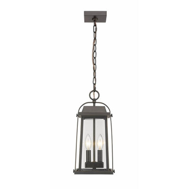Links By Pass 2 Light Small Outdoor Chain Pendant by Bailey Street Home - 372-BEL-856861