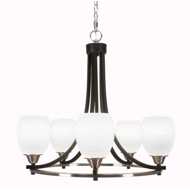 Paramount 5 Light Medium Chandelier by Toltec 3405-22752225 - 3405-22752225