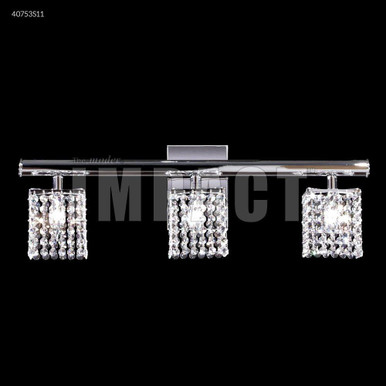Contemporary 3 Light Crystal Vanity Light by James Moder - 40753CPT