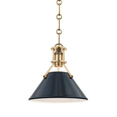 Painted No. 2 1 Light Pendant 9.25 Inch and 9.5 Inch Wide by Hudson Valley - MDS351