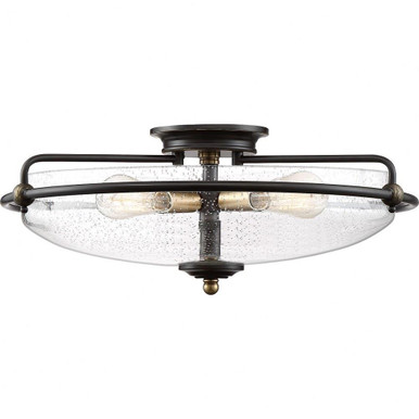Griffin 4 Light 21 Inch Wide Flush Mount by Quoizel - GFC1621PN