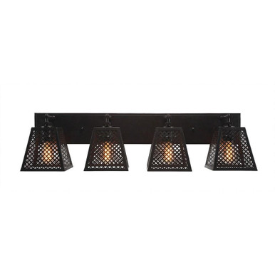 Corbello 28W 4 LED Light Vanity Light by Toltec - 1434-ES-LED18A