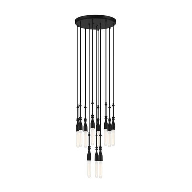 Louise 11 Light Small Glam Chandelier by Designers Fountain - D231M-11CH-MB