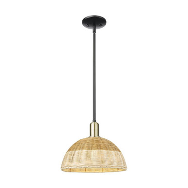 Natural Ballston Dome 1 Light Basket Stem Mini Pendant 14 by Innovations - 716-1S-NBD2-12_P