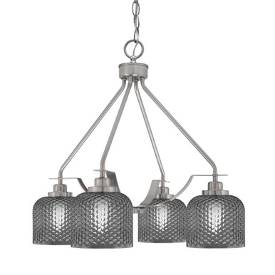 Odyssey 4 Light Chandelier 19.25 Inch Tall and 24 Inch Wide by Toltec - 2604-46-1