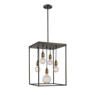 Troubadour 5 Light Small Pendant by Z-Lite - 8001-23BRZ