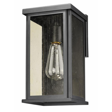 Lyons 1 Light Outdoor Wall Lantern 11.75 Inch Tall by Acclaim - 1049BK