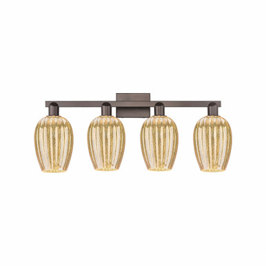 Preston 4 Light Bath Vanity 13.5 Inch Tall and 36 Inch Wide by Innovations - 716-4W-G457-6
