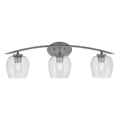 Kurve 3 Light Vanity Light 10 Inch Tall by Toltec - 3723-GP-4810