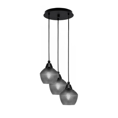 Array 3 Light Medium Pendant 12.25 Inch Wide by Toltec - 1818-MB-12.25-9