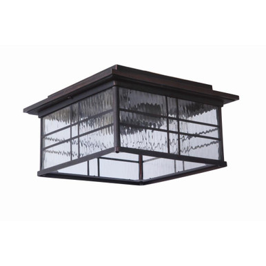 Dorset 2 Light 12.99 Inch Wide Outdoor Flush Mount by Craftmade - Z7837-ABZ