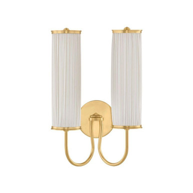 Elaine 2 Light Wall Sconce 16.5 Inch and 10.25 Inch Wide by Hudson Valley - AH5017-AGB