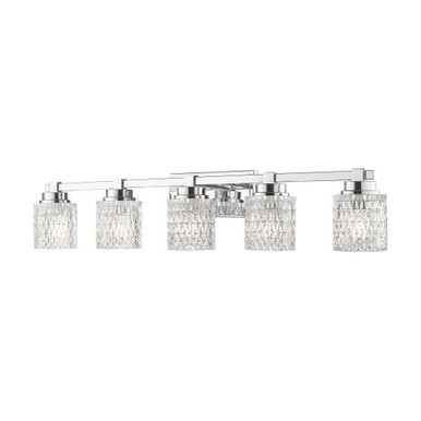 Jacqueline 5 Light Bath Vanity 7.75 Inch Tall and 40.25 Inch Wide by Z Lite - 6101-5V