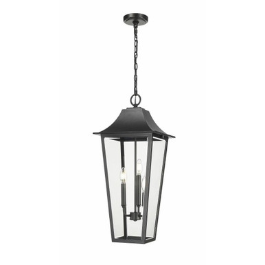 Gannon 3 Light Medium Outdoor Pendant by Z-Lite - 5008CHXL-BK