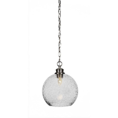 Kimbro 1 Light Small Chain Hung Pendant 11.75 Inch Tall by Toltec - 92-95-1175-