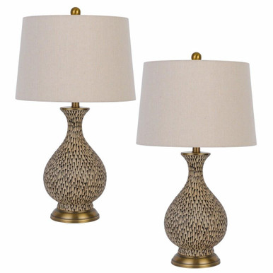 Orivesi 1 Light Table Lamp (Set of 2) 26 x 15 Inches by Cal  - BO-3142TB-2