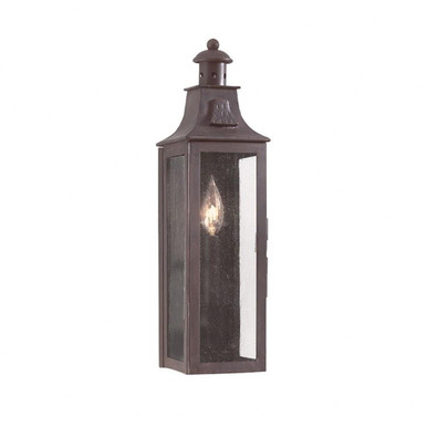 1 Light Outdoor Wall Mount 17.5 Inch Tall by Troy - B9007-SFB