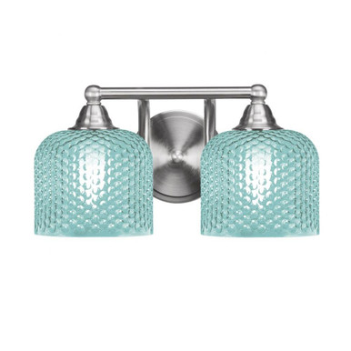 Paramount 2 Light Bath Bar 7.5 Inch Tall and 14.25 Inch Length by Toltec - 3422-BN-4612