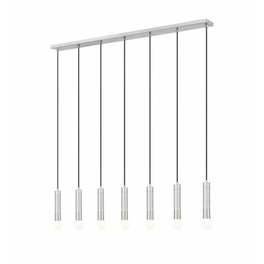 Stari 7 Light Linear Chandelier 11 Inch Tall and 4.75 Inch Wide by Z Lite - 1956P-7L