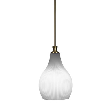 Carina 1 Light Medium Stem Hung Pendant 18.75 Inch Tall by Toltec - 73-115-1875-