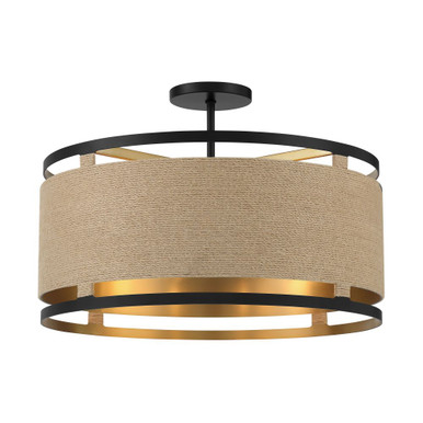 Windward Passage 4 Light 20.5 Inch Wide Semi Flush Mount by Minka Lavery - 3869-695