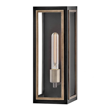 Shaw 8W 1 LED Light Outdoor Wall Lantern by Hinkley - 12980BK