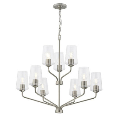 Celino 9 Light Chandelier 30 Inch Tall and 32 Inch Wide by Progress - P400445