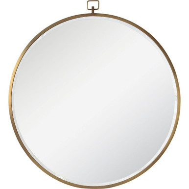 Azam Round Wall Mirror 34 Inch Tall and 34 Inch Wide by Renwil Inc - MT2356
