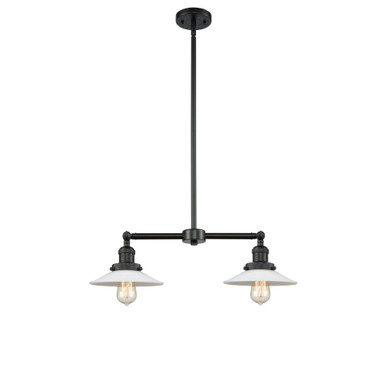 Halophane 2 Light Stem Adjustable Island 10 and 21 Inch Wide by Innovations - 209-G1