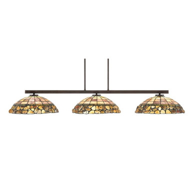 Atlas 3 Light Large Island Pendant 7.75 Inch Tall by Toltec - 4523-DG-973