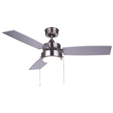 Wallis 3 Blade Ceiling Fan with Light Kit 14 x 42 Inches by Canarm Inc - CF42WAL3BN