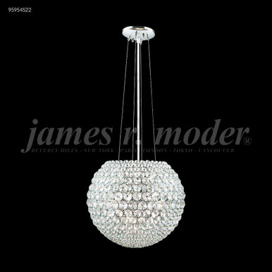 Sun Sphere 8 Light Small Crystal Chandelier by James Moder - 95954S22