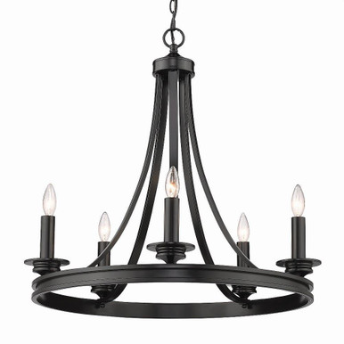 Saldano 5 Light Large Chandelier by Golden - 3863-5