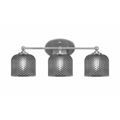 Capri 3 Light Bath Bar 9 Inch Tall and 22.75 Inch Length by Toltec - 5913-46-1