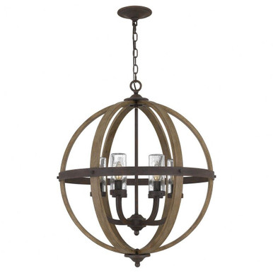 Fusion 6 Light Large Pendant by Quoizel - FSN3525RK