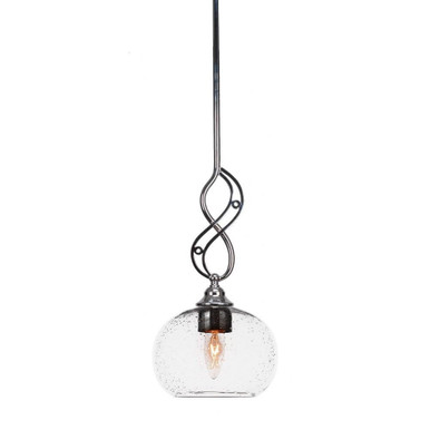 Jazz 1 Light Small Pendant 16.5 Inch Tall by Toltec - 232-7165