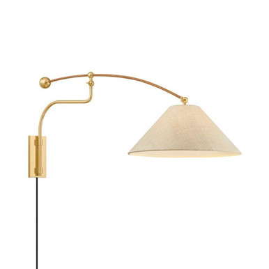 Sylva 1 Light Wall Sconce 21.25 Inch Tall and 20 Inch Wide by Hudson Valley - 2351-AGB