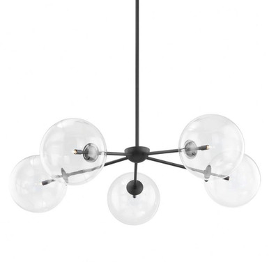 Madrid 5 Light Oversized Chandelier by Troy - F8205-SBK