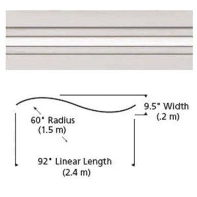 Two-Circuit Monorail Pre-Bent S Curve by VC Modern - 700MO2BHS