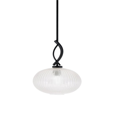 Cavella 1 Light Stem Mini Pendant 13.5 x 12 Inch by Toltec 3901-MB-4658 - 3901-MB-4658