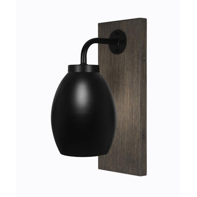 Oxbridge 1 Light Metal Shade Wall Sconce 12 Inch Tall by Toltec - OX1_1771_WS5