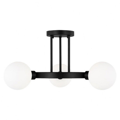 Clybourn 3 Light 21 Inch Wide Semi Flush Mount by Visual Comfort Studio - 7761603