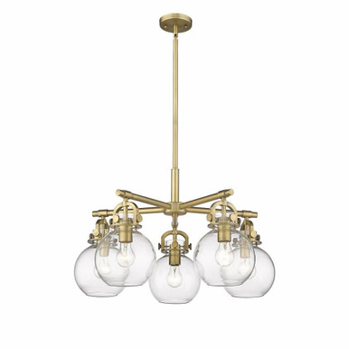 Newton Sphere 5 Light Medium Chandelier by Innovations - 410-5CR-G410-7