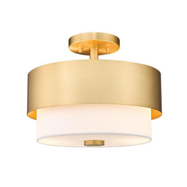 Counterpoint 2 Light 13 Inch Wide Semi Flush Mount by Z-Lite - 495SF13