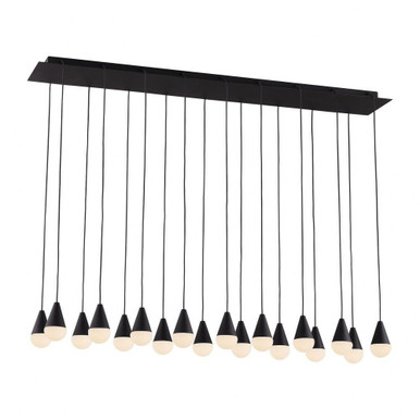 Cupola 18 Light Mini Chandelier by Visual Comfort Modern SLCH51630-277 - SLCH51630-277