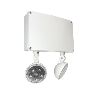 6W 2 LED Dual Head Self Diagnostic Emergency Light 11.5 Inch Tall - 302-BEL-5075918