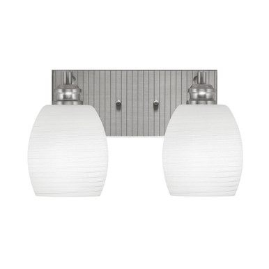 Edge 2 Light Vanity Light 13.75 Inch Length by Toltec - 1162-BN-615